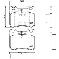 Remblokkenset, schijfrem BREMBO, u.a. für Citroën, Peugeot