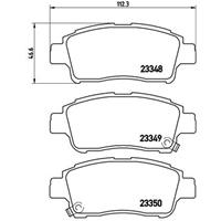 Remblokkenset, schijfrem BREMBO, u.a. für Toyota