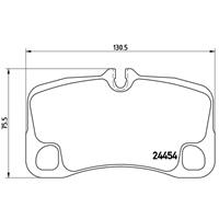 Remblokkenset, schijfrem BREMBO, u.a. für Porsche