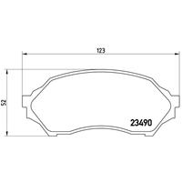 Remblokkenset, schijfrem BREMBO, u.a. für Mazda