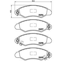 Remblokkenset, schijfrem BREMBO, u.a. für Suzuki, Subaru