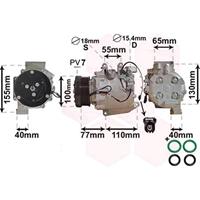 vanwezel Compressor, airconditioning VAN WEZEL, Spanning (Volt)12V, u.a. für Honda
