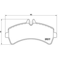 Remblokkenset, schijfrem BREMBO, u.a. für Mercedes-Benz, VW