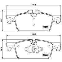 Remblokkenset, schijfrem BREMBO, u.a. für Peugeot