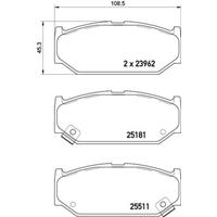 Remblokkenset, schijfrem BREMBO, u.a. für Suzuki