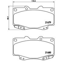 toyota Remblokken set P83151
