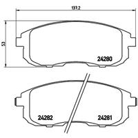 Remblokkenset, schijfrem BREMBO, u.a. für Suzuki, Nissan, Fiat