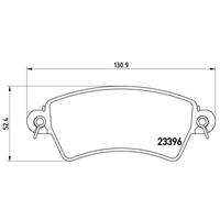 Remblokkenset, schijfrem BREMBO, u.a. für Peugeot, Citroën