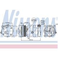opel Compressor, airconditioning 89058