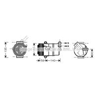 opel Compressor, airconditioning