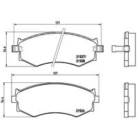 Remblokkenset, schijfrem BREMBO, u.a. für Nissan, Infiniti