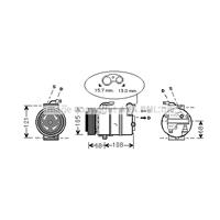 opel Compressor, airconditioning
