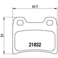 Remblokkenset, schijfrem BREMBO, u.a. für Ford, KIA