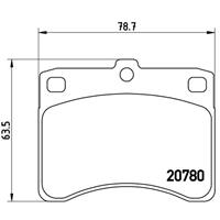 daihatsu Remblokken set P16003