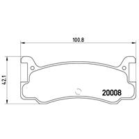 Remblokkenset, schijfrem BREMBO, u.a. für Daihatsu, Mazda