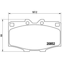 toyota Remblokken set P83006