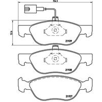 Remblokkenset, schijfrem BREMBO, u.a. für Fiat, Lancia, Alfa Romeo