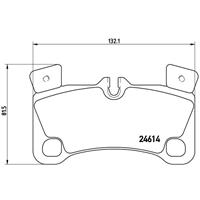 Remblokkenset, schijfrem BREMBO, u.a. für Audi, VW, Porsche