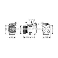 kia Compressor, airconditioning