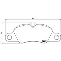 porsche Remblokken set P65019
