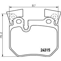 Remblokkenset, schijfrem BREMBO, u.a. für BMW