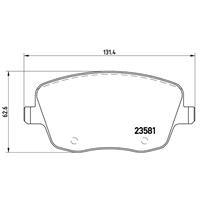 Remblokkenset, schijfrem BREMBO, u.a. für VW, Skoda, Seat