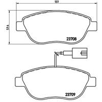 Remblokkenset, schijfrem BREMBO, u.a. für Fiat, Vauxhall, Lancia, Opel, Abarth