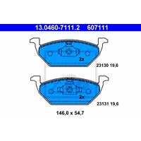 Remblokkenset, schijfrem ATE, u.a. für Audi, Skoda, Seat, VW