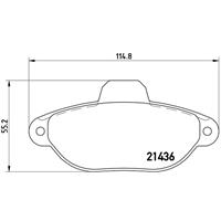 Remblokkenset, schijfrem BREMBO, u.a. für Fiat, Zastava, Lancia