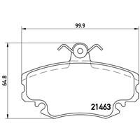 Remblokkenset, schijfrem BREMBO, u.a. für Renault, Dacia, Lada, Peugeot, Alpine