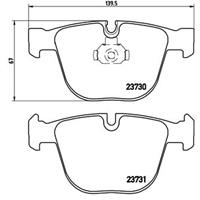 Remblokkenset, schijfrem BREMBO, u.a. für BMW, Bentley, Rolls-Royce