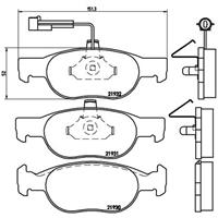 fiat Remblokken set P23057