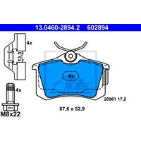 Remblokkenset, schijfrem ATE, u.a. für Seat, VW, Skoda, Audi