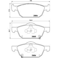 Remblokkenset, schijfrem BREMBO, u.a. für Honda