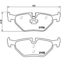 Remblokkenset, schijfrem BREMBO, u.a. für BMW, MG, Alpina, Rover, Wiesmann