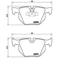 Remblokkenset, schijfrem BREMBO, u.a. für BMW