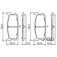 mazda Remblokken set BP1161