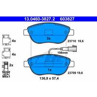 Remblokkenset, schijfrem ATE, u.a. für Fiat, Abarth, Opel, Vauxhall, Lancia