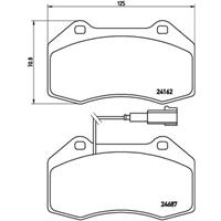 Remblokkenset, schijfrem BREMBO, u.a. für Abarth, Alfa Romeo
