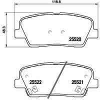 hyundai Remblokken set P30063