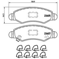 Remblokkenset, schijfrem BREMBO, u.a. für Vauxhall, Suzuki, Opel, Subaru