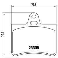 Remblokkenset, schijfrem BREMBO, u.a. für Citroën