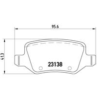 Remblokkenset, schijfrem BREMBO, u.a. für Mercedes-Benz