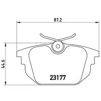 Remblokkenset, schijfrem BREMBO, u.a. für Fiat, Lancia, Alfa Romeo