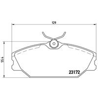 Remblokkenset, schijfrem BREMBO, u.a. für Renault