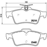 Remblokkenset, schijfrem BREMBO, u.a. für Peugeot
