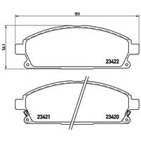 Remblokkenset, schijfrem BREMBO, u.a. für Nissan, Infiniti, Acura