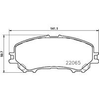 Remblokkenset, schijfrem BREMBO, u.a. für Renault, Nissan