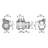 kia Compressor, airconditioning