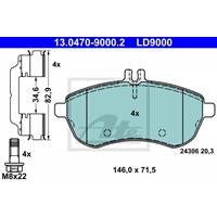 mercedes Low dust Keramische remblokken 13047090002